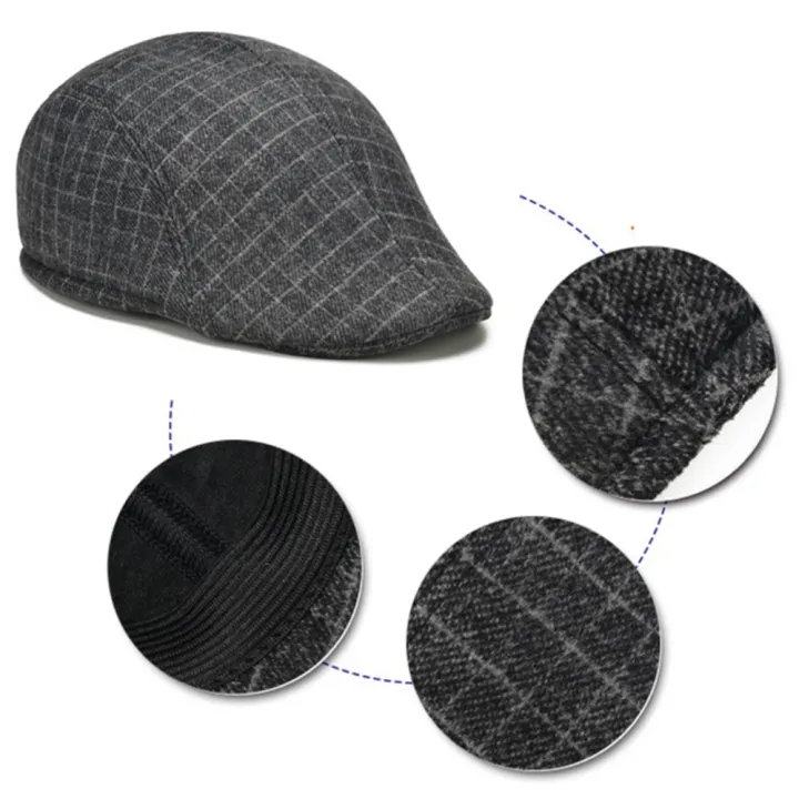 Boy%20One%20Herringbone%20Size%20Newsboy%20Baker%20Flat%20Gatsby%20Cap%20-%20Image%204