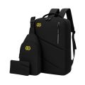 Premium 3-in-1 Laptop Backpack Combo – Waterproof, USB Port, Sling Bag & Wallet for School, College, Office & Travel Bag - Nasmik. 