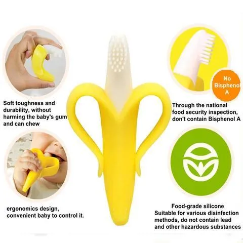 Baby%20Toothbrush%20and%20Banana%20Teether,Soothing%20Pain%20Relief%20Soft%20Baby%20Teething%20Toy,Silicone%20Training%20Finger%20Toothbrush%20for%20Babies,Toddlers,Infants,Natural%20Organic%20BPA%20Free%20-%20Image%204