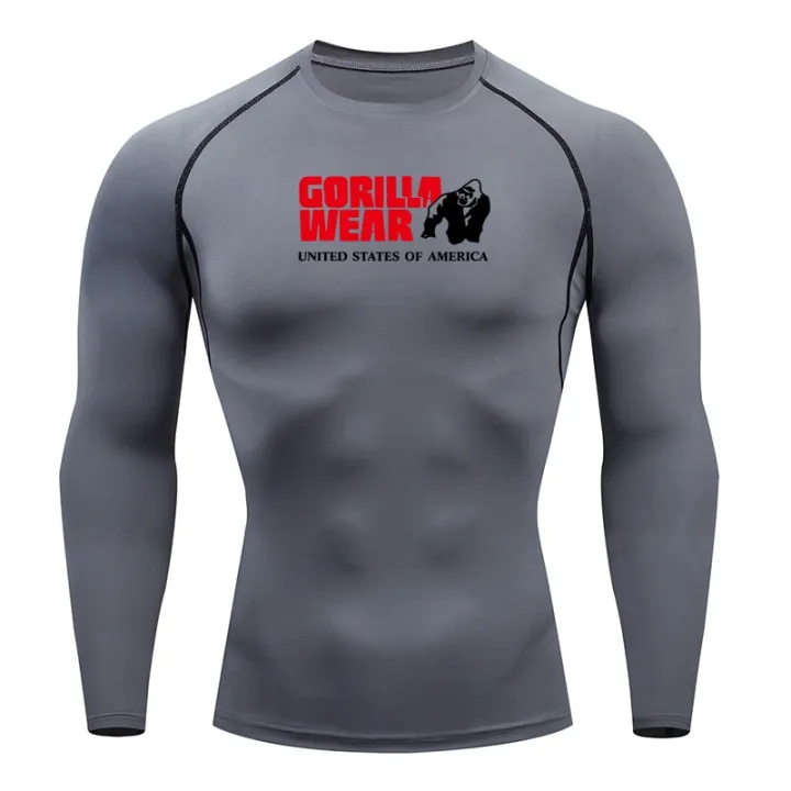 Men%20Compression%20Running%20T%20Shirt%20Fitness%20%20Long%20Sleeve%20Sport%20tshirt%20Training%20Jogging%20Shirts%20Gym%20Gorilla%20Quick%20Dry%20rashgard%20-%20Image%204