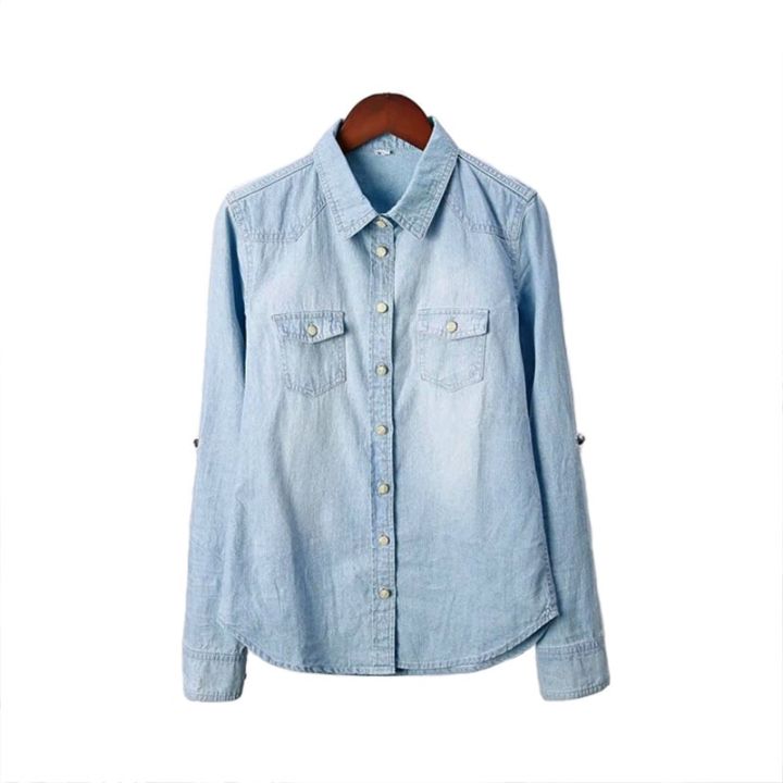 Autumn%20Women%20Lapel%20Button%20Blue%20Long%20Sleeves%20Denim%20Jean%20Shirts%20Pocket%20Slim%20Jeans%20tops%20Blouse%20Plus%20Size%20blusas%20mujer%20-%20Image%207