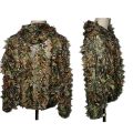 Hunting Birding Durable Outdoor Woodland Ghillie Suit Kit Cloak Military 3D Leaf Camouflage Camo Jungle Clothing.