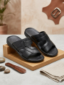 Men Elegant Casual  Sandals with Simple Pattern. 