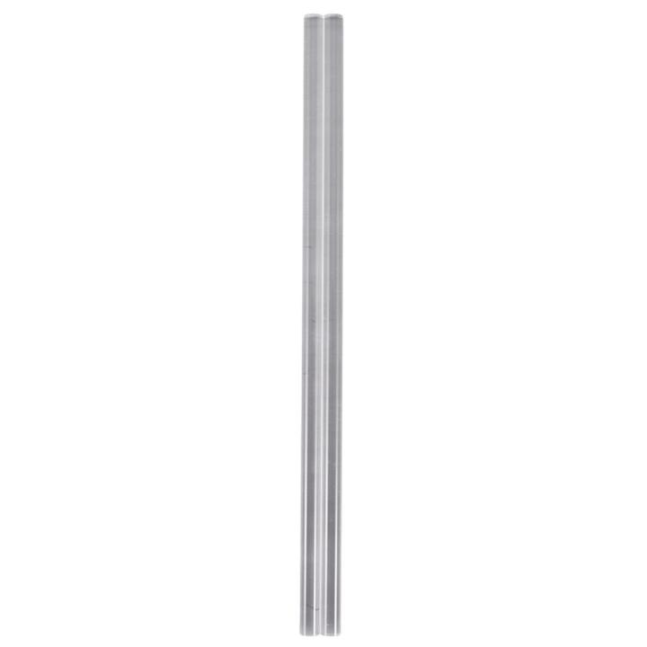 Persepx Rods 2Pcs 10mm Clear Round Perspex Acrylic Bar PMMA Extruded Rod 12