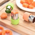 Vegetables Fruit Cutter Plastic Handle Stainless Steel Star Heart Shape Cook Tools Fruit Cutting Die 3Pcs/set Kitchen Gadgets-star set. 