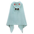 Coral velvet babies can wear cartoon hooded bath towels, children's capes, bathrobes, soft and absorbent babies and toddlers. 
