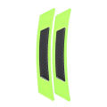 【DATA FROG Global MALL】2/4Pcs 5D Fiber Car Wheel Carbon Eyebrow Reflective Warning Stickers Safety Warning Light Reflector Protective Sticker. 