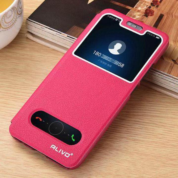 lthmy for Huawei mate 9 Flip PU Leather View With Kickstand Feature Magnetic Closure Case