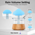 Cloud Rain Diffuser Humidifier Raindrop Aromatherapy Machine Timer Portable Air Humidifier with Colorful Rain Lamp for Home. 