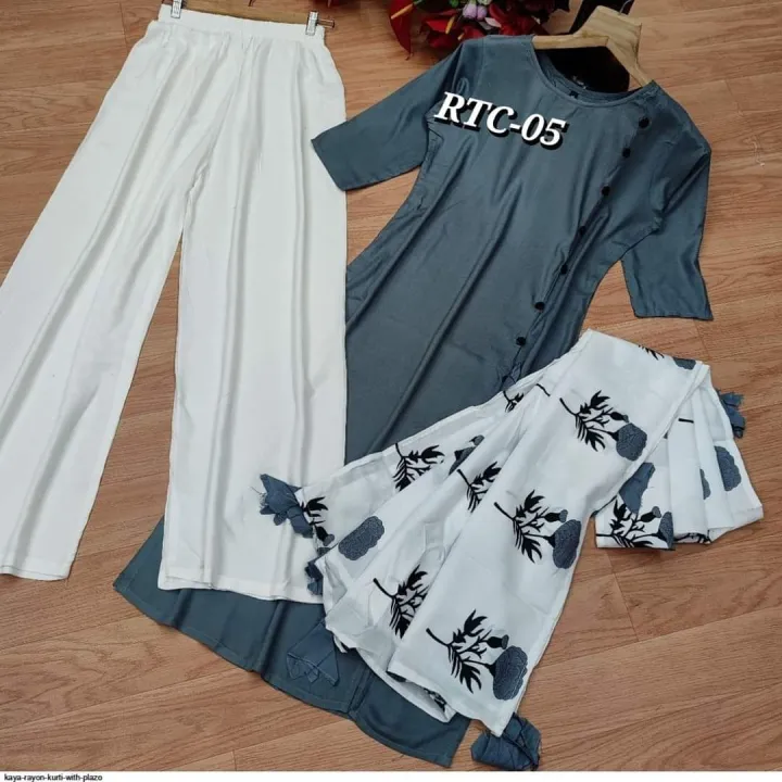 Everything%20House%20By%20Nazmul%20Summer%20Ready%203%20Piece%20Button%20Design%20Linen%20Fashionable%20Stitched%20Kurti%20Shalwar%20Kameez%20For%20Stylish%20Women%20And%20Girls%20Dress%20-%20Image%204