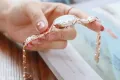 【VisioN Shop】Kezzi Bracelet Ladies Starry Sky Blue Stainless Steel Dress Quartz Watches Gold Color Wristwatches For Woman. 
