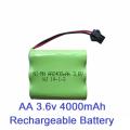 [[3.6V]3-battery-set]Toy Rechargeable Battery[AA]2000mah]]]]RRI. 