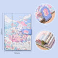Rabbit Notebook Color Illustrated Page Hand Book Magnetic Buckle Student Journals Cute Notebook Office Accessories Kawaii.