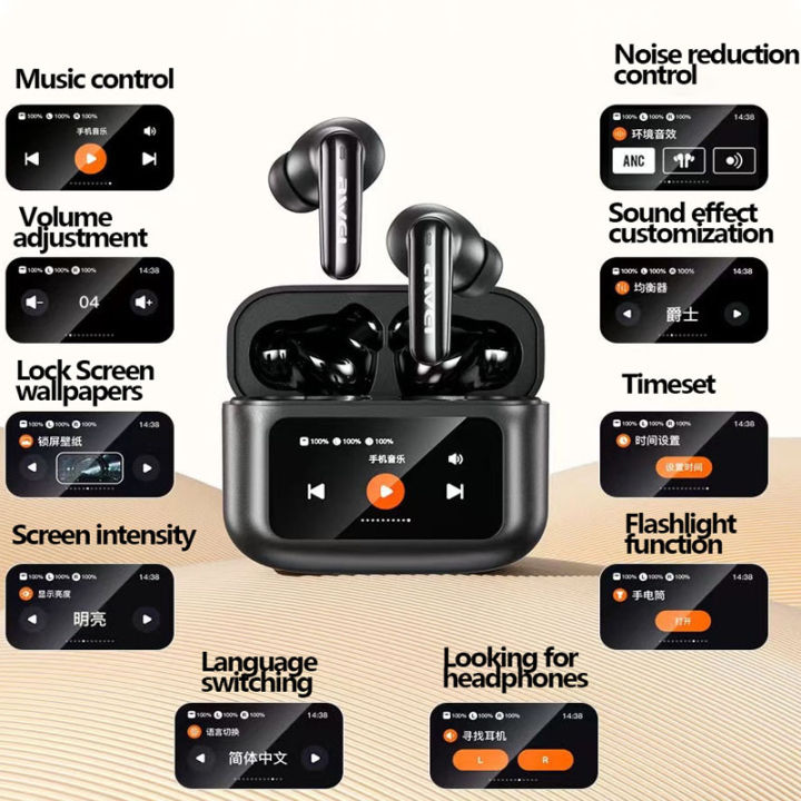 Awei%20T56%20ANC%20TWS%20Earphone%20With%20Touch%20LED%20Screen%20V5.4%20Wireless%20Bluetooth%20Earbuds%20-%20Image%209