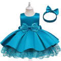 New Sleeveless Set Girls' Princess Bunny Party Children's First Year Dress. 