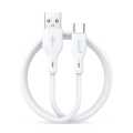 Bwoo BO-X286C USB Male to USB Type-C Male, 1 Meter, White Charging & Data Cable. 