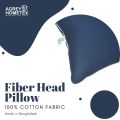 Fiber Head Pillow, Cotton Fabric, Navy Blue (18"x28"), 1 Pcs.