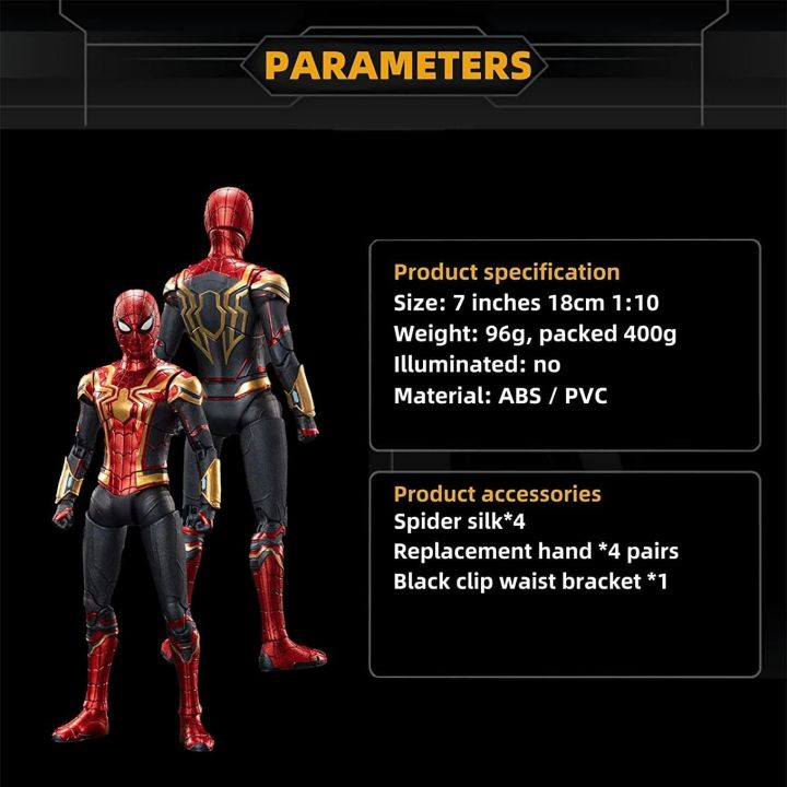 ZD%20Toy%20Marvel%20Spiderman%20No%20Way%20Home%20Action%20Figures%20Toy%20All%20Joints%20Movable%207%20Inch%20Exquisite%20Collection%20Model%20Gift%201/10%20Scale%20Licensed%20-%20Image%208