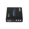 HXSJ AM-9615 AV/SV to HDMI Converter Switch 4K*2K Scaler Converter Box for HDTV Video Scaling Adapter US Plug. 