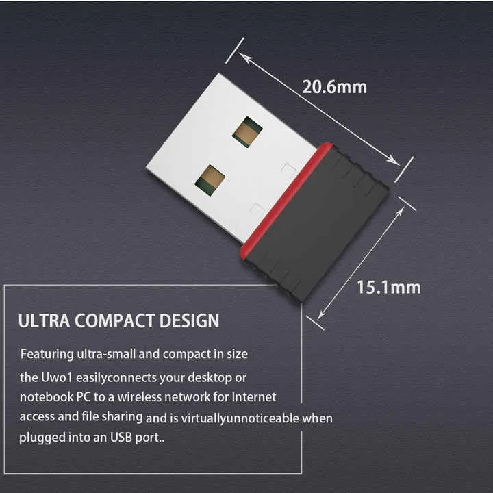 RTL8188%20Wi-fi%20Network%20Card%20Mini%20Wireless%20USB%20wifi%20receiver%20%7C%20Adapter%20%7C%20300mbps%20%7C%20Dongle%20%7C802.11BGN%20Network%20Card%20%7C%20300%20Mbps%20%7C%2040m%20Range%20%7C%20USB%202.0%20With%20CD%20%20-%20Black%20-%20286438000%20-%20Image%202