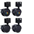 2" (4Pcs=1SET)Computer Table Wheels U Castor Wheel, U-Type-MHN.