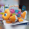 Transparent Gear Fish Toy for Kids - LED, Music, Acceleration & Moving function, Walking Light Toy  for Boys Girls. 
