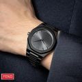 2025 New Arabic Aura Watch Black Modern Design Waterproof.