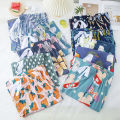 New Korean Pants Women Summer Ankle-Length Pants Trousers Home Clothes Loose Wide Leg Pants Girls Casual Flower Print Sweatpants.