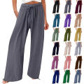 Ladies High Waist Sweatpants Women's Straight Pant.