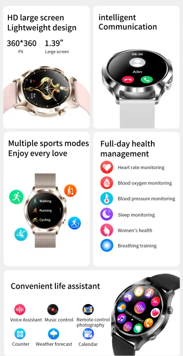 Y29%20Smart%20Watches%20For%20Men%20Women%20Answer/Make%20Call%20Fitness%20Tracker%20Waterproof%20Smart%20Watches%201.39"%20Round%20Color%20Screen%20Smartwatch%20Heart%20Rate%20Monitor%20Payment%20Function%20-%20Image%2010