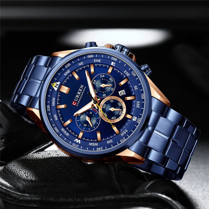 CURREN%208399%20Men's%20Luxury%20Watches%20Fashion%20Sporty%20Wristwatches%20Male%20Chronograph%20Quartz%20Stainless%20Steel%20Clock%20with%20Luminous%20Hands%20-%20Image%205