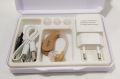 Rionet Rechargeable Hearing Aid Rionet Mini Rechargeable BTE Hearing Aid Volume Control EU Plug (Beige.