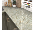Green Marble 48" x 24"  Contact Paper for Countertops Waterproof Marble Wallpaper Peel and Stick Countertops Self Adhesve Contact Paper for Cabinets Removable Counter Top Stick Paper Roll ( 8 square Feet ). 