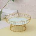 Iron Wire Fruit Basket Modern Creative Stylish Serving Bowl Container Round Sturdy Table Centerpiece.