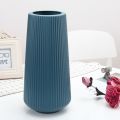 Nordic Style Plastic Vase Dried Flower Arrangement Pot Holder Home Office Decor Modern Flower Vase,Green. 