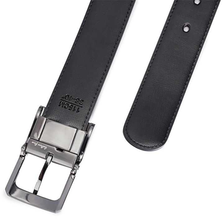 1Pcs%20Men's%20Genuine%20Leather%20Reversible%20Belt%20Rotated%20Buckle%20Two%20In%20One%20Big%20And%20Tall%20-%20Image%206