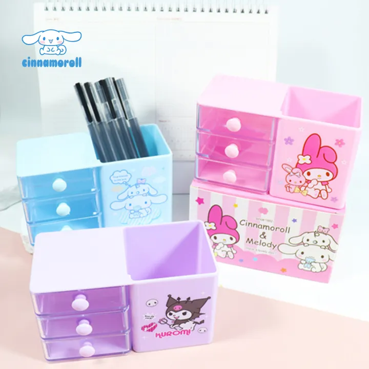 Sanrio%20Cinnamoroll%20Pen%20Holder%20Storage%20Box%20Kawaii%20Kuromi%20Hello%20Kitty%20Melody%20Girl%20Cartoon%20Large%20Capacity%20Desktop%20Stationery%20Toys%20-%20Image%202