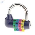 6PCS 4 Digit Dial Letter Combination Padlock Travel Luggage Suitcase Lock. 