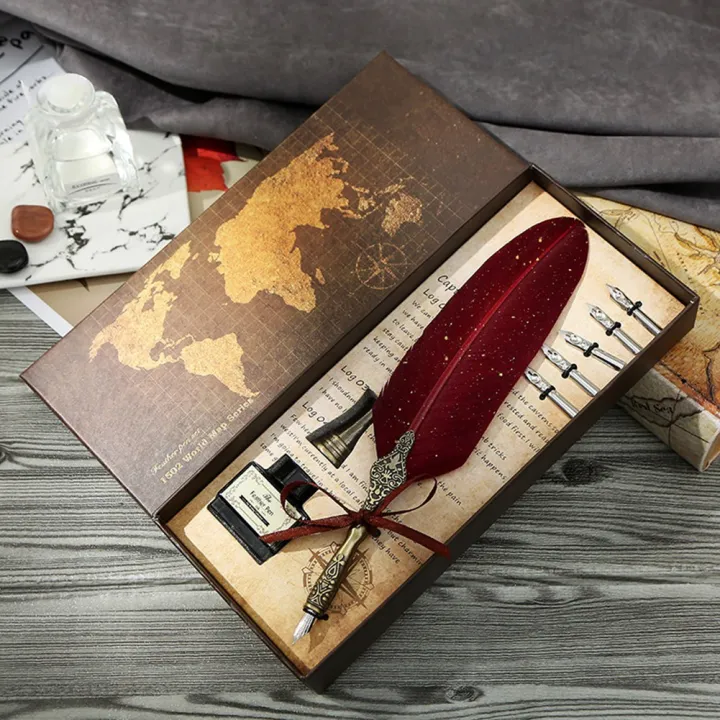 Feather%20Pen%20and%20Ink%20Set%20Vintage%20Quill%20Dip%20Pen%20Writing%20Ink%20Nibs%20Kit%20Calligraphy%20Set%20Gifts%20for%20Beginners%20(Black)%20-%20Image%206