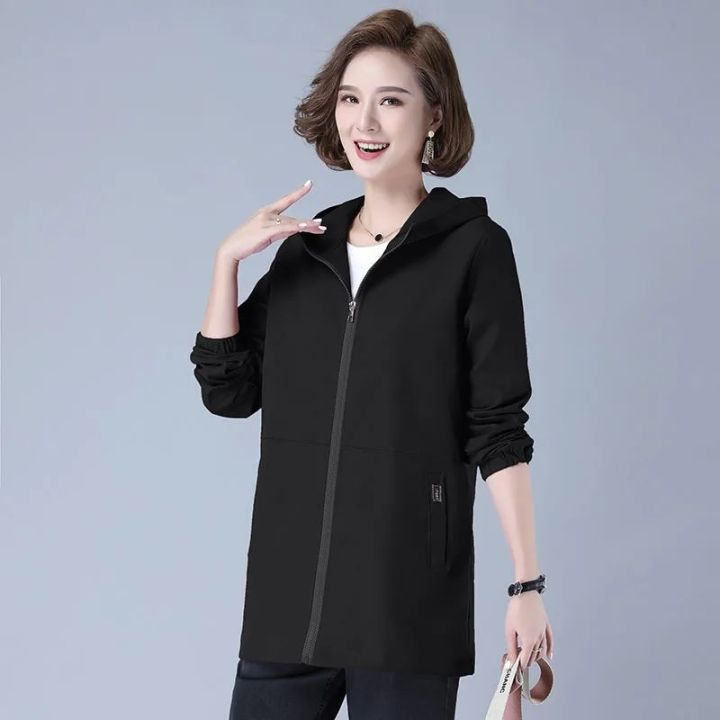 New%20Women's%20Jacket%20Hooded%20Long%20Sleeve%20Spring%20Autumn%20Casual%20Windbreaker%20Female%20Loose%20Jackets%20Oversize%20Ladies%20Outerwear%20-%20Image%204