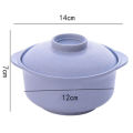 GC Wheat Straw Household Bowl Anti-scalding Anti-overflow Bowl With Lid Tableware For Food Soup Salad Noodles. 