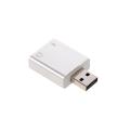 Aluminum alloy USB External Stereo Sound Adapter USB Audio Sound Card Virtual 7.1 Microphone Converter with 3.5mm Jack Replacement for Mac OSX Win 7/8 Android(Silver). 