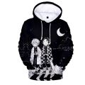 Black Hooded 3D Comic Kimetsu no Yaiba Hoodies Sweatshirts Men Women Hoodie 3D Demon Slayer Boys Girls Suitable Pullovers.