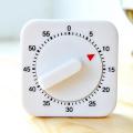 60 Minute Square Mechanical Multi Purpose Timer- white.