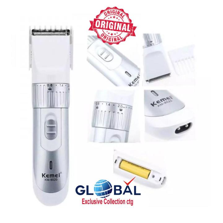 Kemei km 9020 বৈদ্যুতিক শেভিং ট্রিমার চুলের ক্লিপার কাটিং মেশিন দাড়ি ট্রিমার