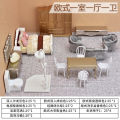 1:25 Scale Miniature Building Architecture Accessories Dollhouse Furniture Set Craft Ornament Prefabricated House to Assemble. 