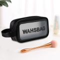 Waterproof Cosmetic Bag Makeup bag Transparent Storage Bath Bag Hand Printed Portable Wash Bag.
