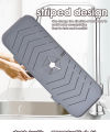 1Pc Silicone Faucet Mat Kitchen Sink Tray Soap Drain Pad Sink Splash Drying Mat.