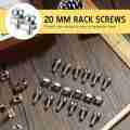 50 Sets M6 Rack Screws Set 20mm Screws & Cage Nuts Rack Nuts Server.