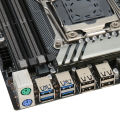 DDR4 Motherboard, Channel E ATX Motherboard X99 DUAL F2 10 SATA3.0 LGA2011 V3 V4 with 2 Gigabit NIC for Desktop PC. 